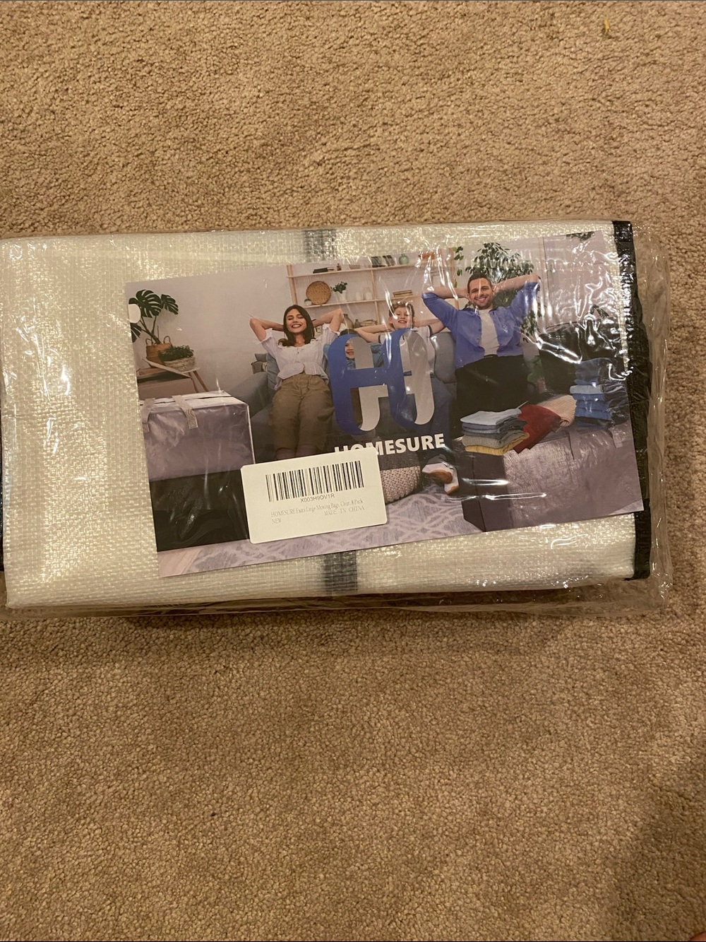 Homesure Clear/Opaque storage or moving bags XLarge. Set of 8